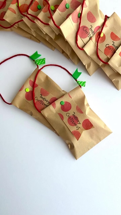 完成したギフトラッピング