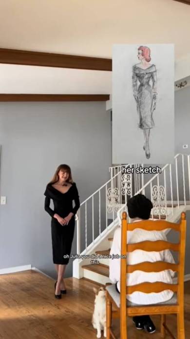 おばあちゃんが40年代にデザインした服を作る