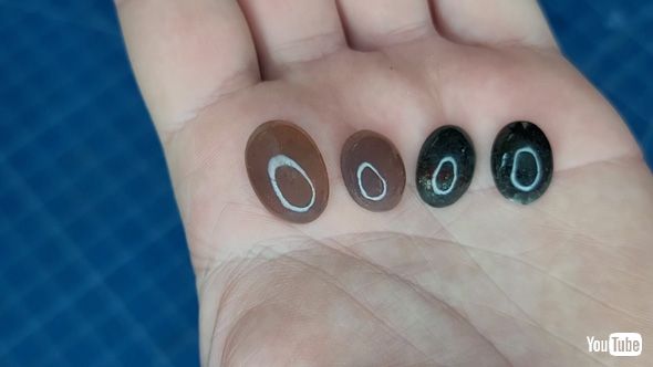 浜辺 石 磨く カルセドニー ジャスパー 宝石 加工