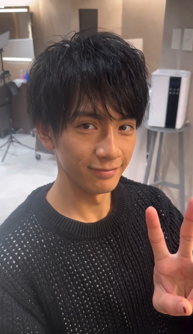 美容室にきた男性のイメチェン