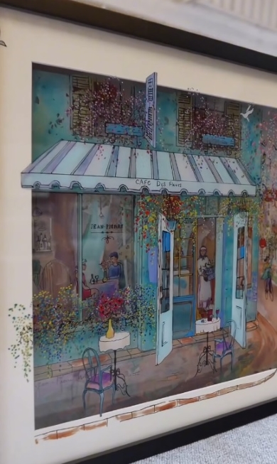 重ねたガラスアート