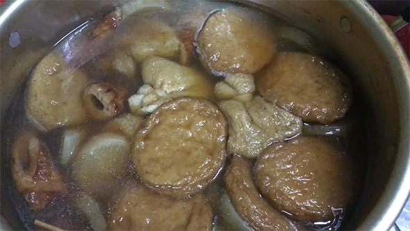 完成したおでんの鍋