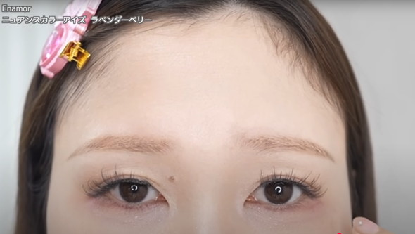 すっぴんからバレンタインメイク