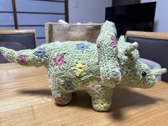 編み物を始めて1カ月の作品