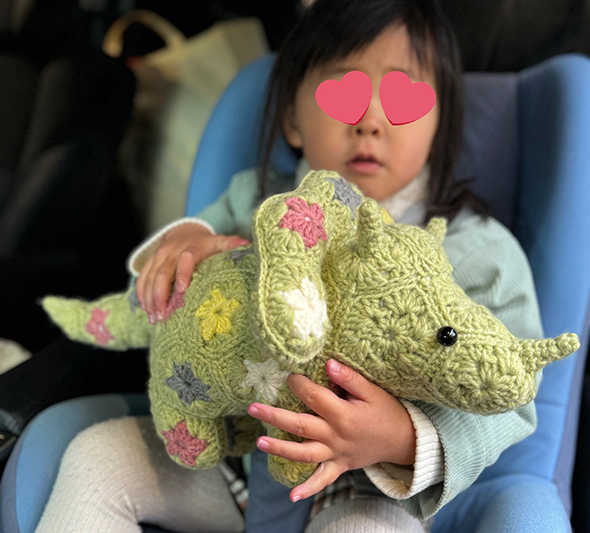 編み物を始めて1カ月の作品