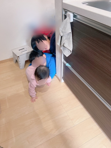 料理中に来た3兄妹