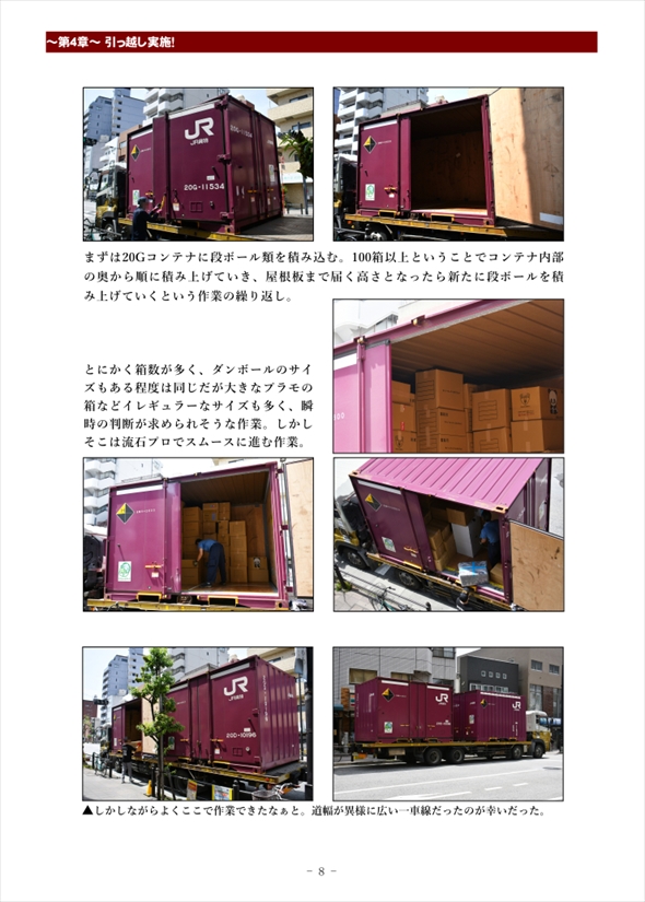 同人誌『鉄道コンテナで引っ越してみた』