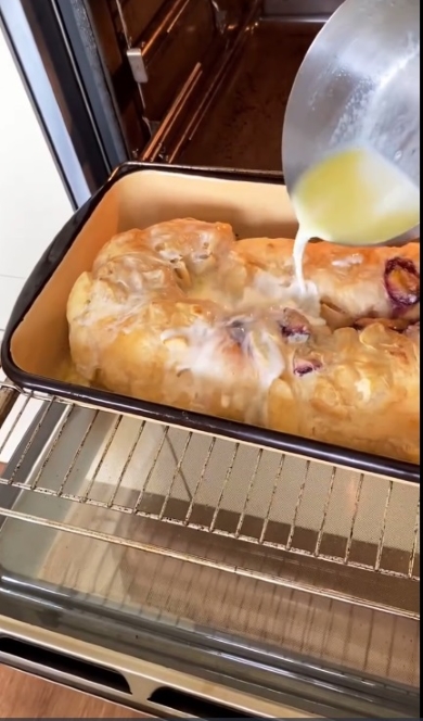 オーブンでしっかり焼きます