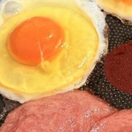 ハムエッグの写真
