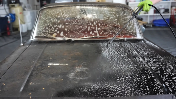 海外 洗車 アメ車