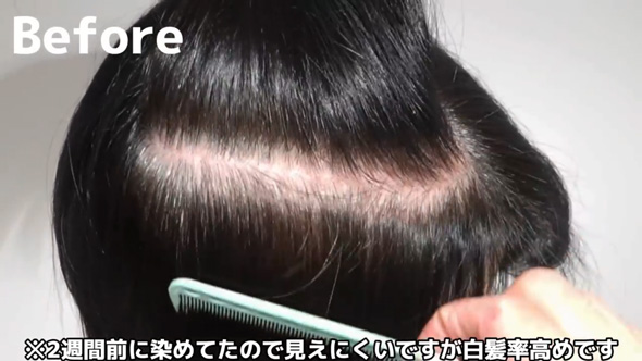 白髪染め 白髪ぼかし 女性 派手になりたい プロ 施術 脱白髪染め