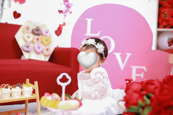 子どもの記念写真の舞台裏