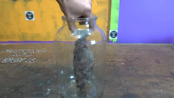 謎の塊をクリーニング