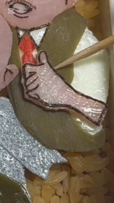 キャラ弁当の制作工程