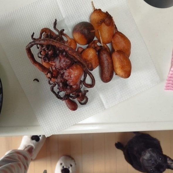 手作りアメリカンドッグ