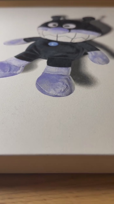 バイキンマンのぬいぐるみのような絵