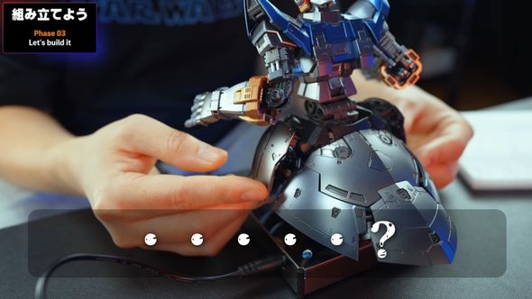 電磁石を仕込んだジオングが浮かず不思議がる投稿者