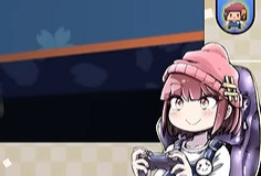 麻雀配信の1シーン