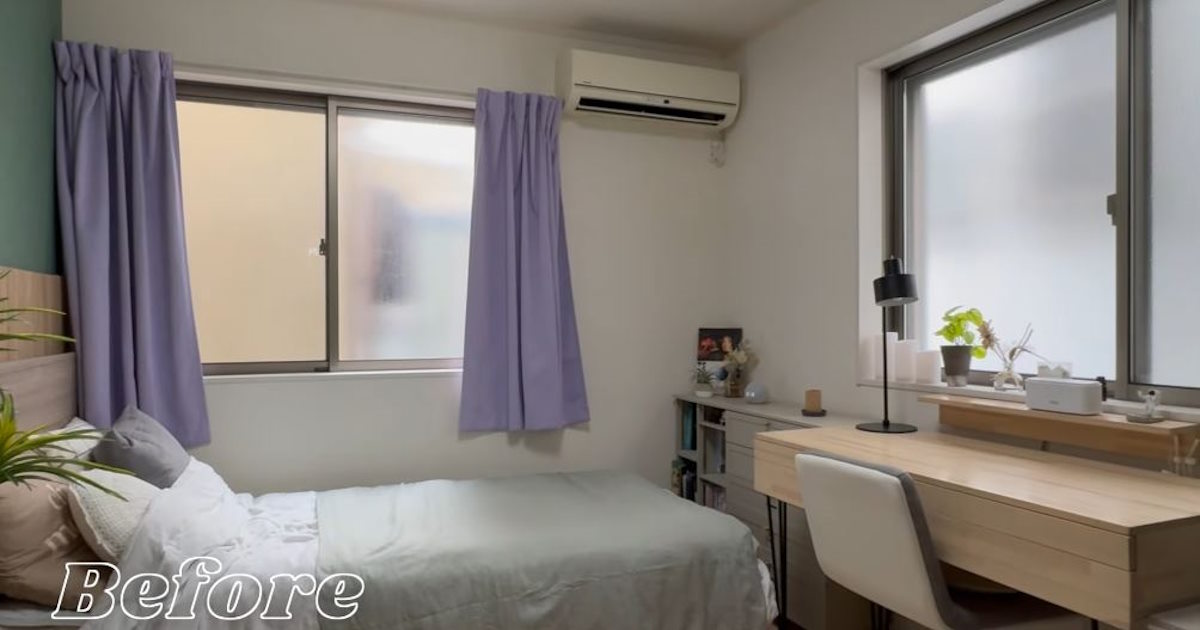 娘の部屋をパパがDIYすると……　“海外風”に仕上がった力作ビフォーアフターに「しゃれててすてき」「お嬢様への愛情が見られてほっこり」（1/2） | リフォーム・リノベーション・DIY ねとらぼ