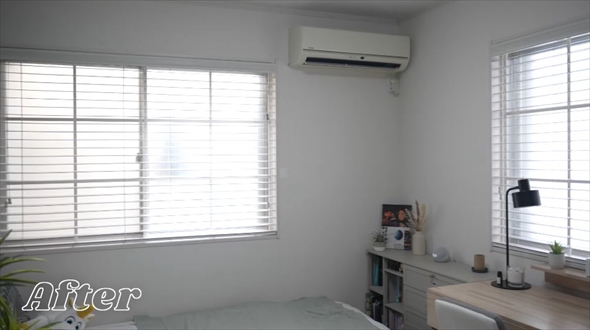 娘の部屋DIY 窓を海外風に