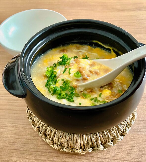 納豆卵味噌雑炊01