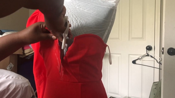 ペラペラのドレスを超ゴージャスにリメイク