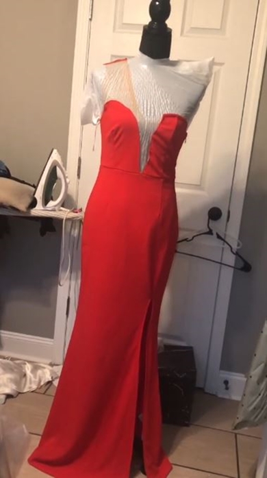 ペラペラのドレスを超ゴージャスにリメイク