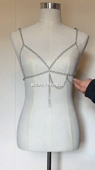 ダイソー 丸カン ドレス DIY 制作 ハンドメイド