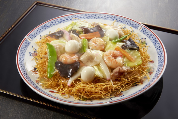 よく見る皿うどん