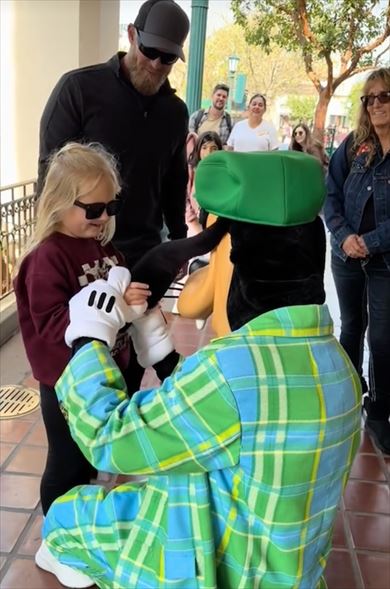 グーフィと女の子