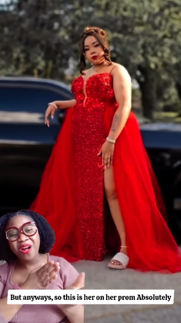 プロムドレスをリメイク