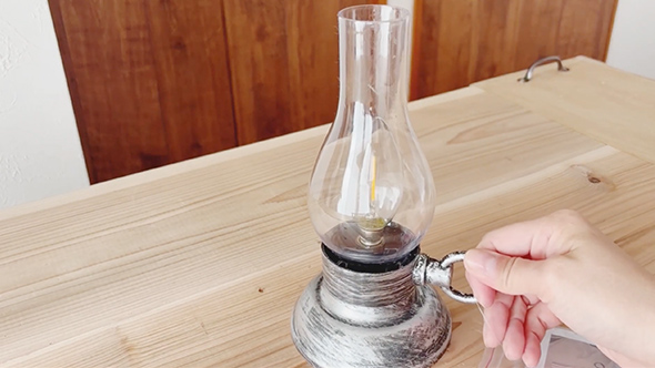 100均のランタンをリメイク