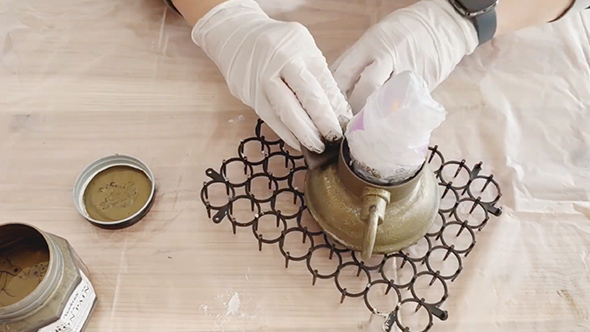 100均のランタンをリメイク