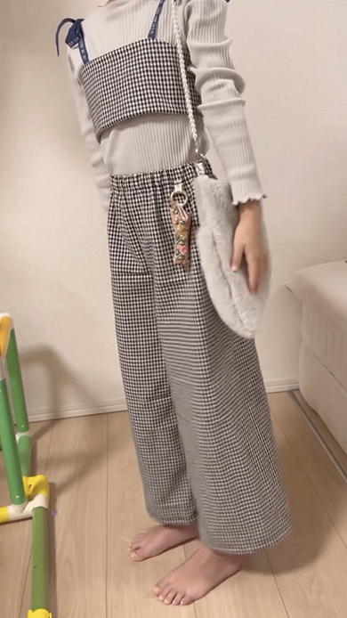 ほぼ100均材料で作った全身コーデ