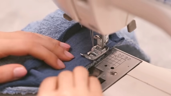 しっかりとミシン縫い