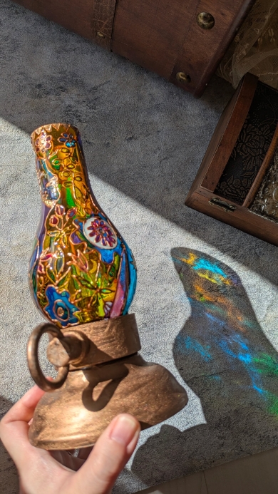 柄をつけたランプ