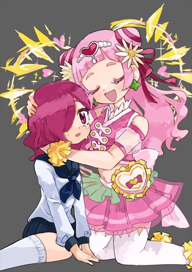 プリキュアのイラストで見る2年の成長