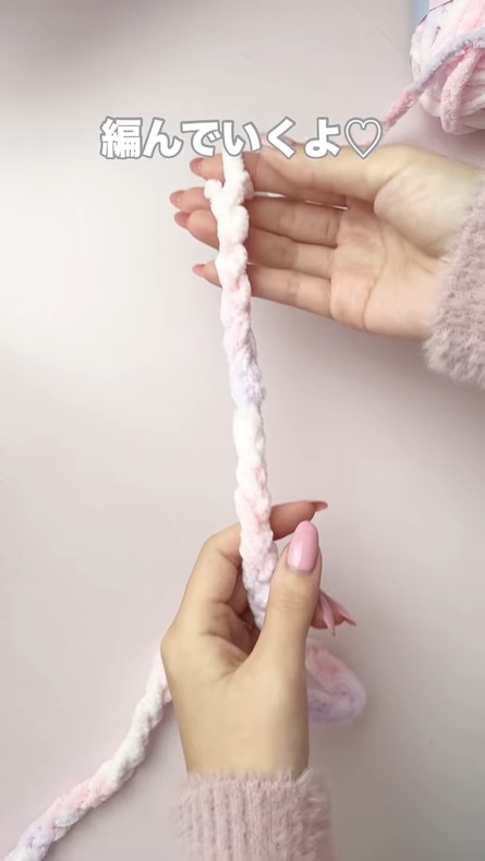 指編みでブランケット