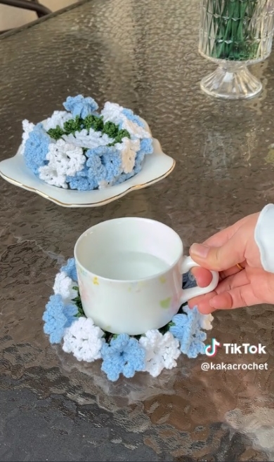 お花のコースターの完成