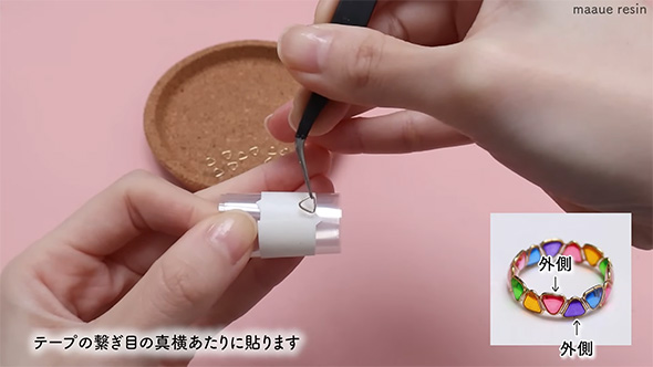 テープのつなぎ目