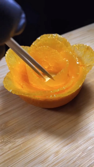 オレンジの飾り切り