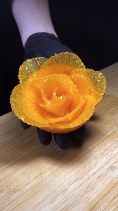 オレンジの飾り切り