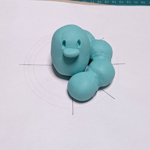 「ポン・デ・ディグダ」粘土原型