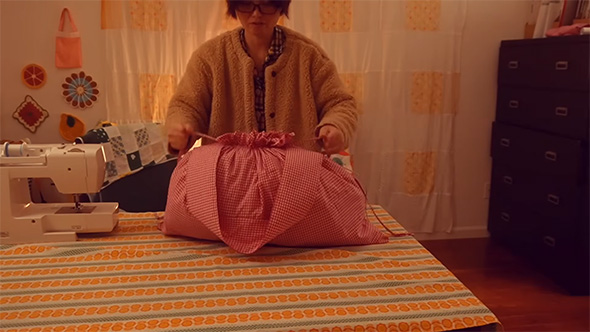 バッグにものを入れたところ