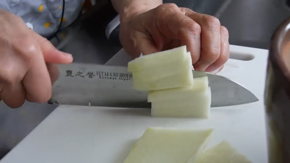 80代 おばあちゃん 冬の家庭料理 手作り おぜんざい ゆず大根