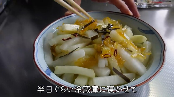 80代 おばあちゃん 冬の家庭料理 手作り おぜんざい ゆず大根