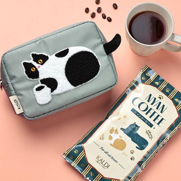 「ニャンコーヒー＆もこもこ刺繍ポーチセット」