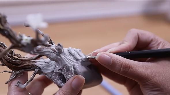 花びらで作ったドラゴン