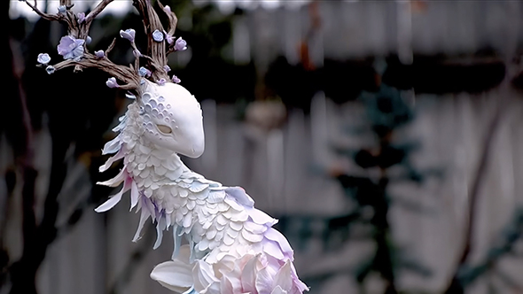 花びらで作ったドラゴン