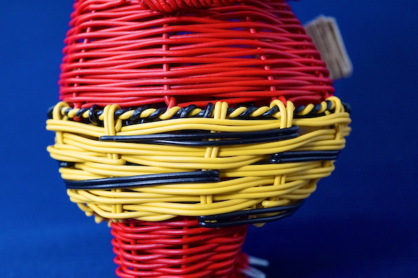 針金で作った鬼の編みぐるみ